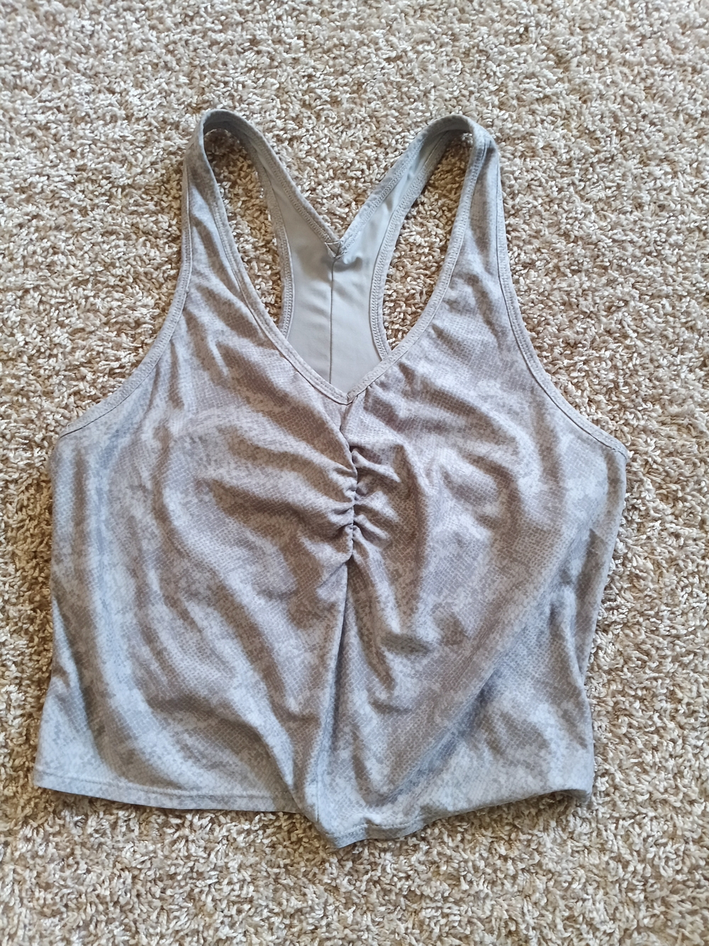 Jockey Gray Racerback Tank Top